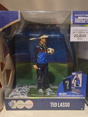Warner Bros. Ted Lasso Figure in Blue and Navy Jacket